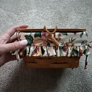 Vintage 1997 Longaberger small purse with liner and plastic insert
